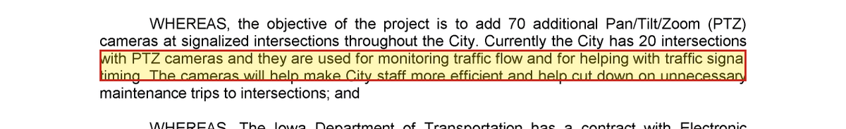 Resolution text: cameras are used for monitoring traffic flow and for helping with traffic signal timing, and to cut down on unnecessary maintenance trips to intersections.